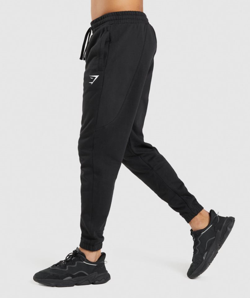 Men's Gymshark Essential Jogger Black | NZ 6HACTF